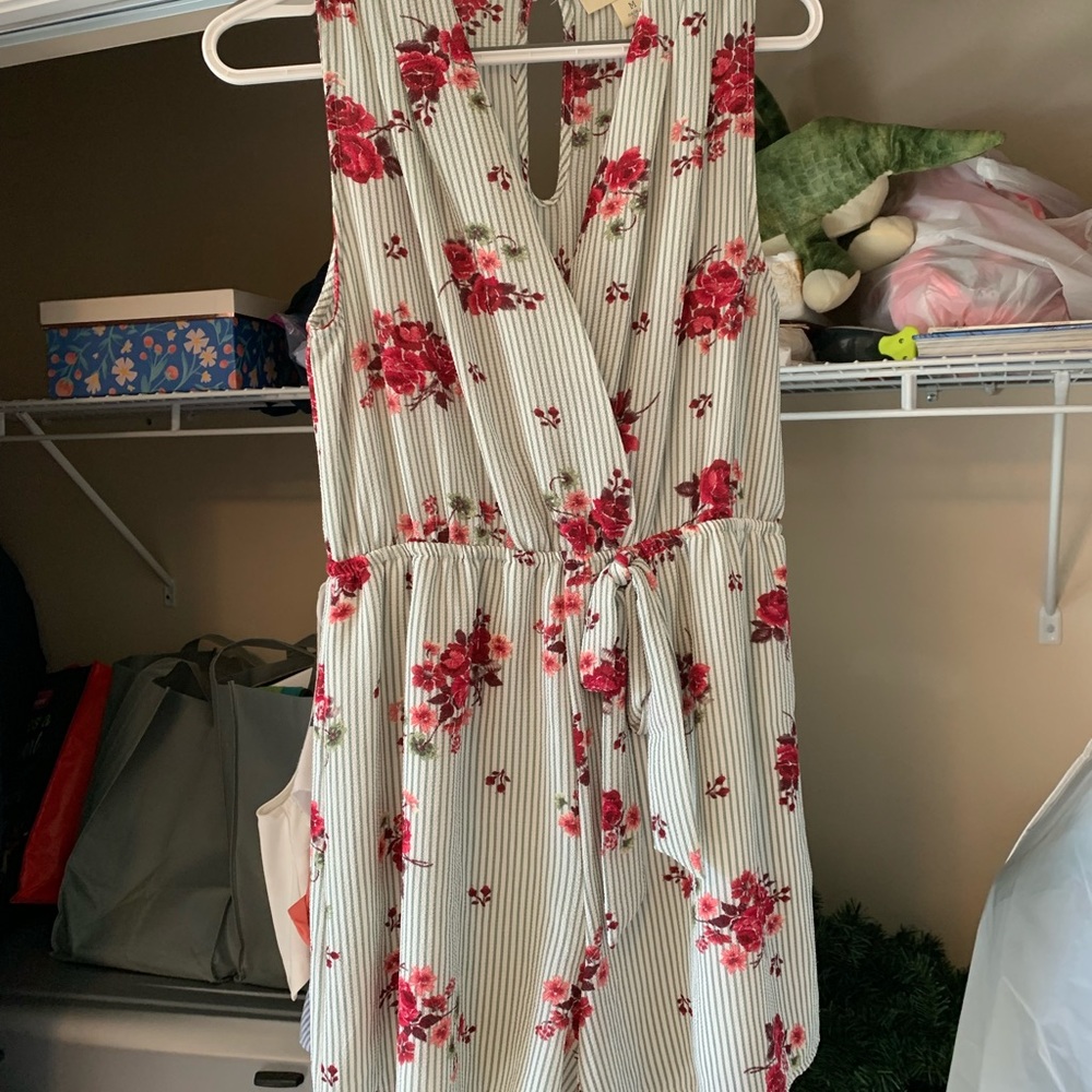 Floral Print Romper